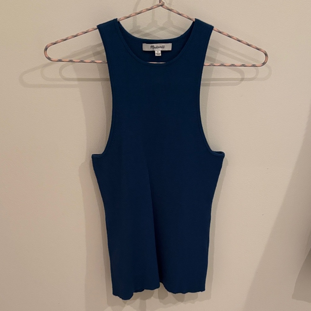 Madewell Deep Blue Teal Tank Top